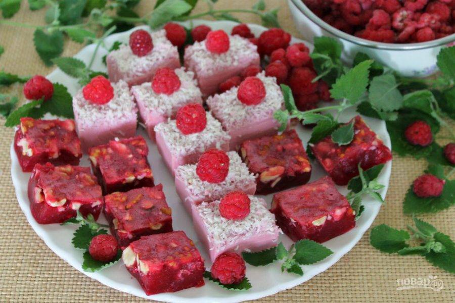Малиновые конфетки диетические