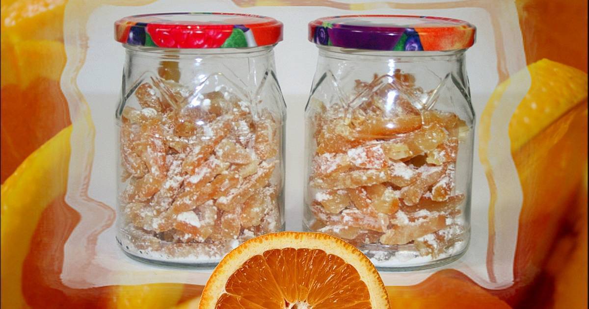 Пошаговый рецепт цукатов из апельсиновых и мандариновых корок